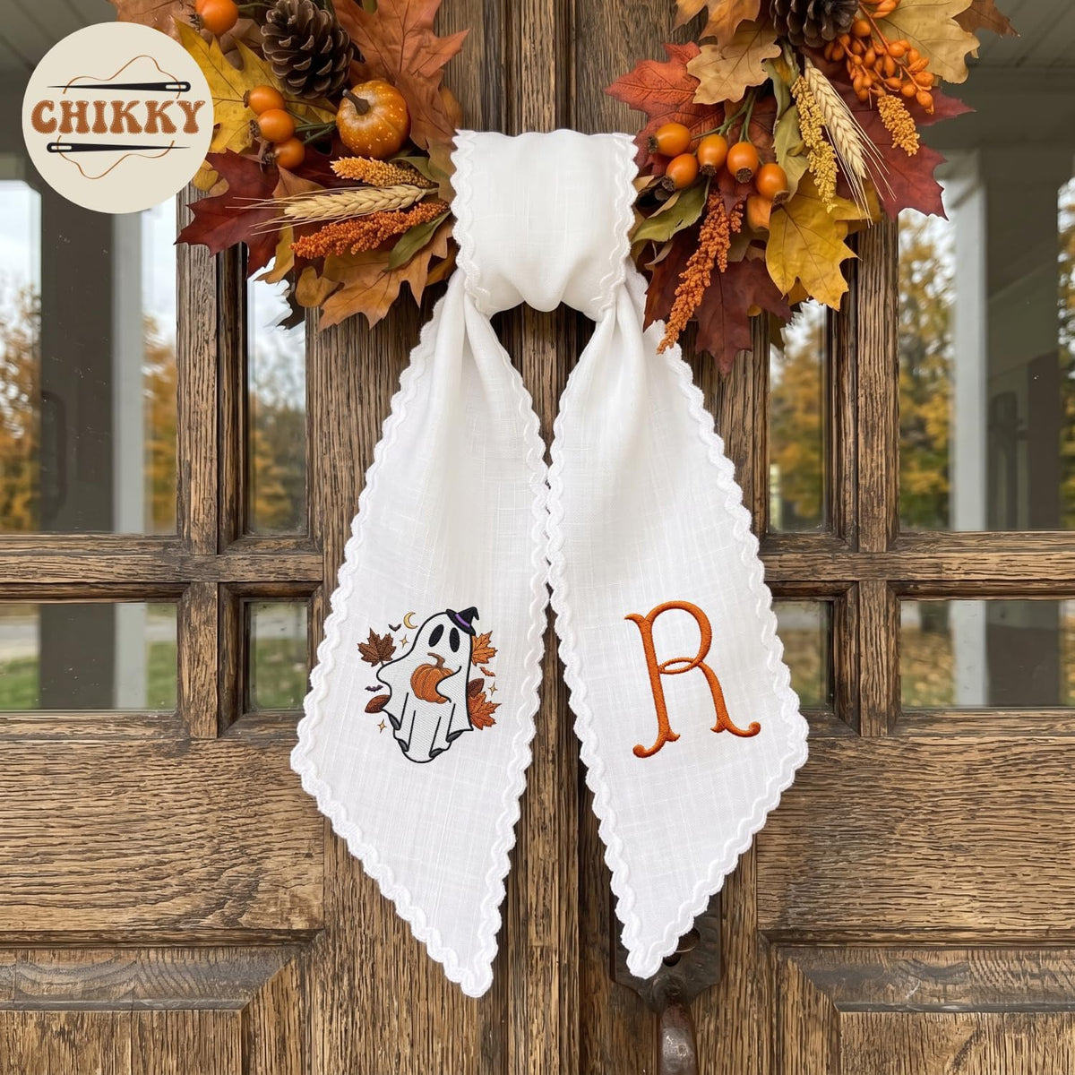Halloween Personalized Wreath Sash — image 2