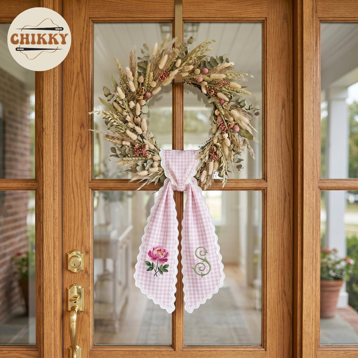 Christmas Personalized Wreath Sash — image 7