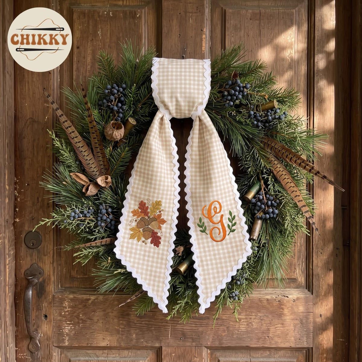 Halloween Personalized Wreath Sash — image 3