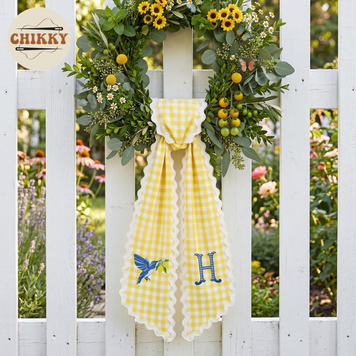 Christmas Personalized Wreath Sash — image 2