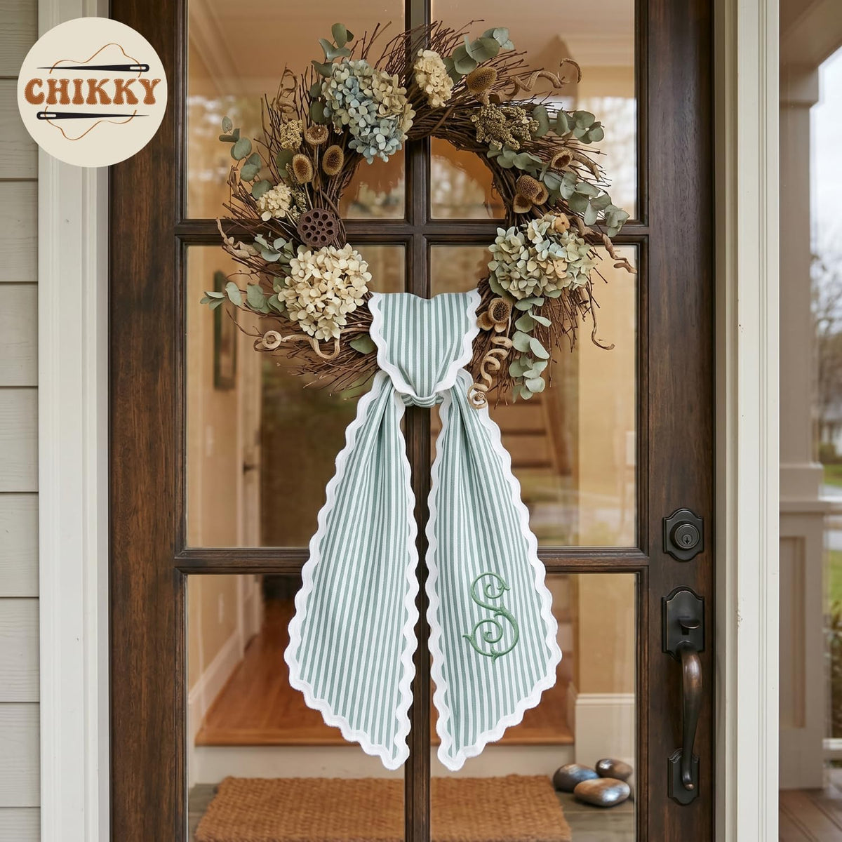 Christmas Personalized Wreath Sash — image 2