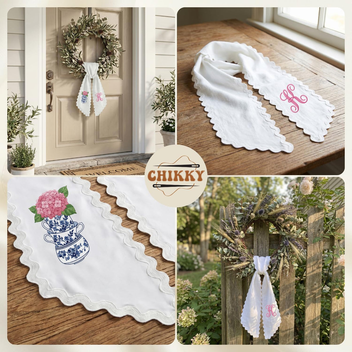 Christmas Personalized Wreath Sash — image 8