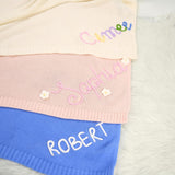 Personalized Knit Baby Blanket — 3 — image 3
