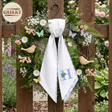 Monogram Personalized Wreath Sash — 7 - Hydrangea Initial — image 4