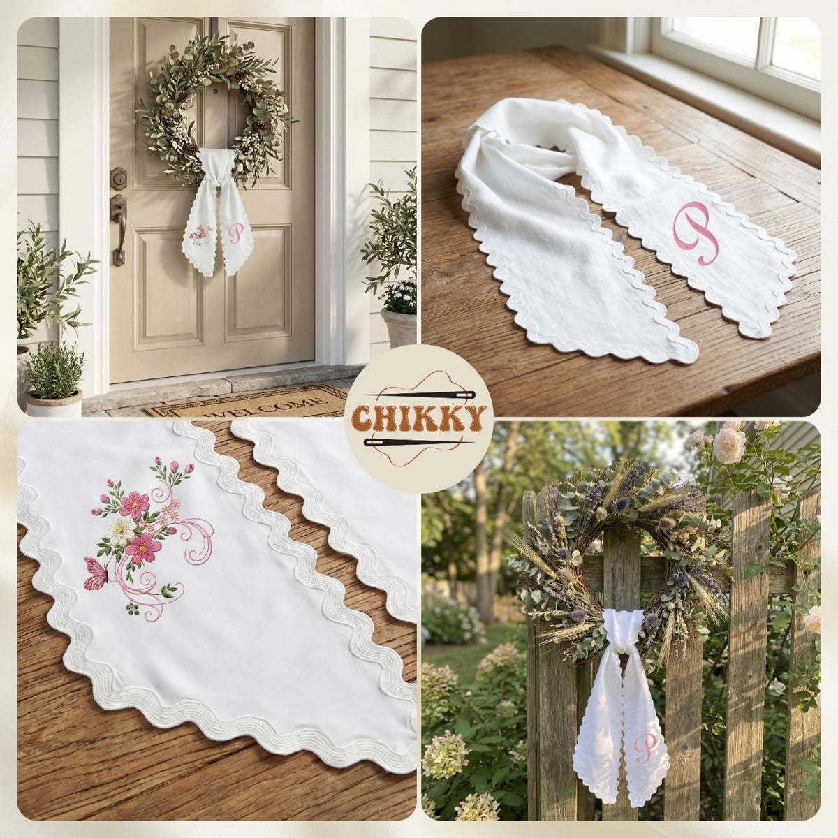 Christmas Personalized Wreath Sash — image 8