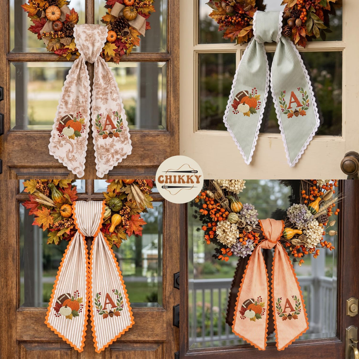 Halloween Personalized Wreath Sash — image 7