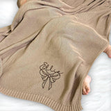 Personalized Knit Baby Blanket — 3 - Name Bow — image 4