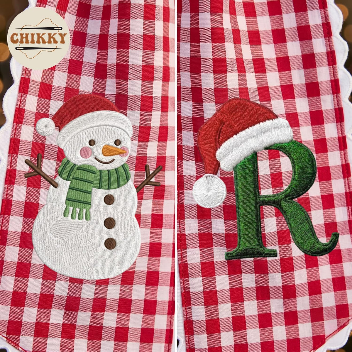Christmas Personalized Wreath Sash — image 4