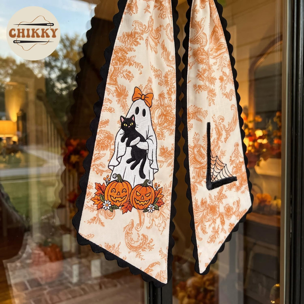 Halloween Personalized Wreath Sash — image 4