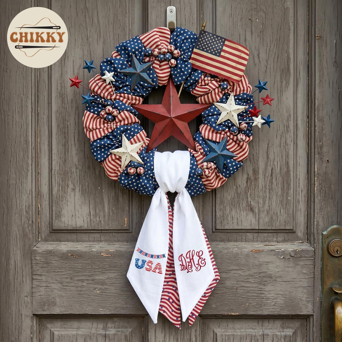 Patriotic Personalized Wreath Sash — 12 — image 6