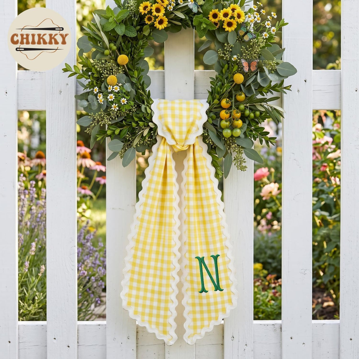 Christmas Personalized Wreath Sash — image 4