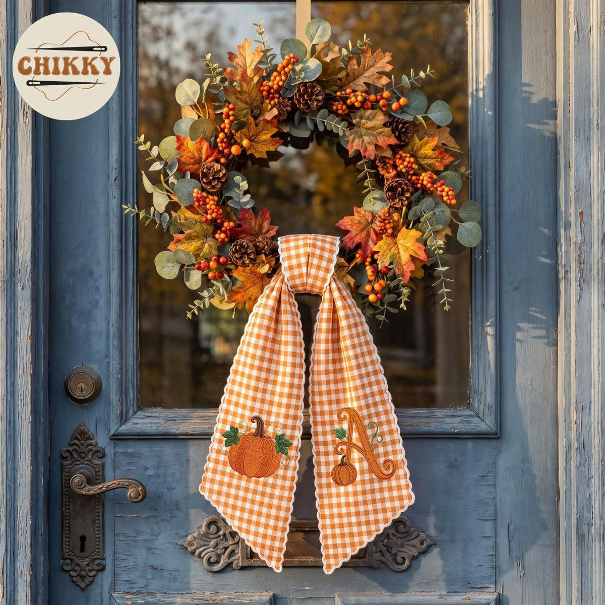 Halloween Personalized Wreath Sash — image 4
