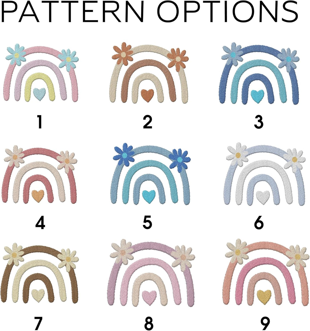 Personalized Knit Baby Blanket — 2 - Rainbow flowers — image 5