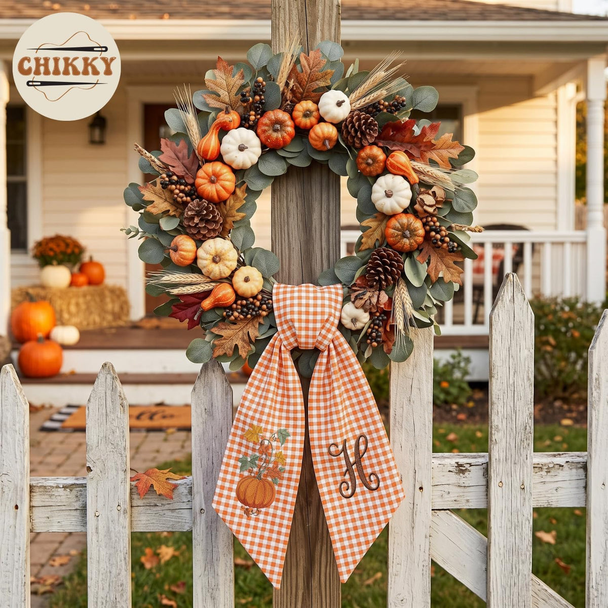 Autumn Personalized Wreath Sash — image 3