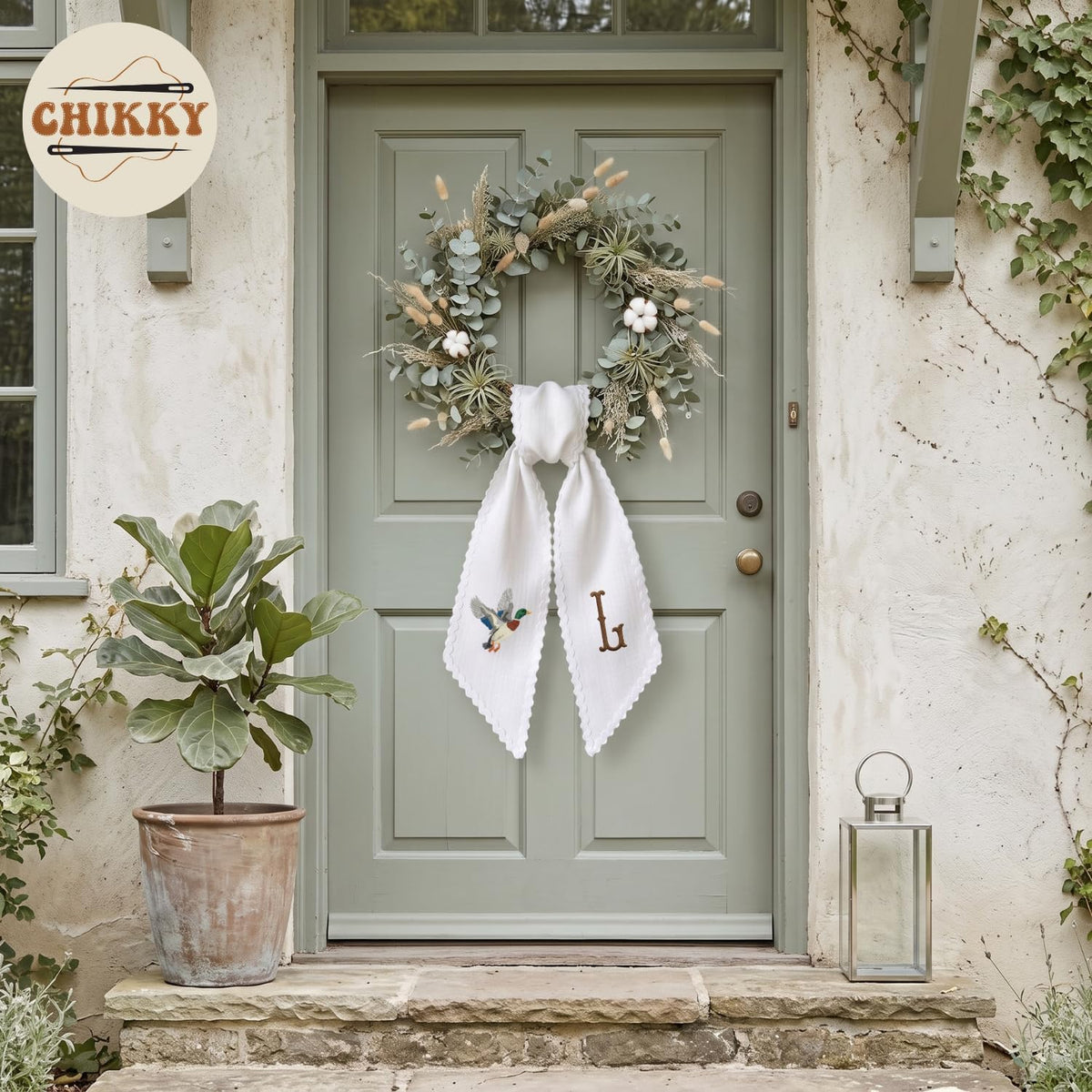 Christmas Personalized Wreath Sash — 27 — image 2