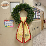 Monogram Personalized Wreath Sash — image 2