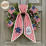 Patriotic Personalized Wreath Sash — 7 - Star — image 6