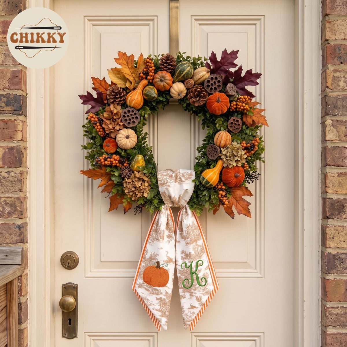 Halloween Personalized Wreath Sash — image 6
