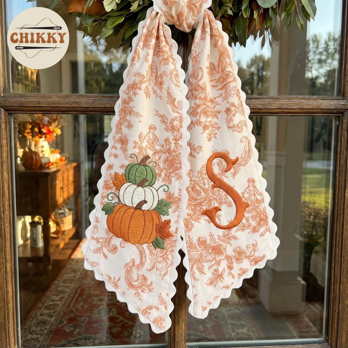 Halloween Personalized Wreath Sash — image 4