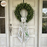 Monogram Personalized Wreath Sash — 11 - Initial — image 4