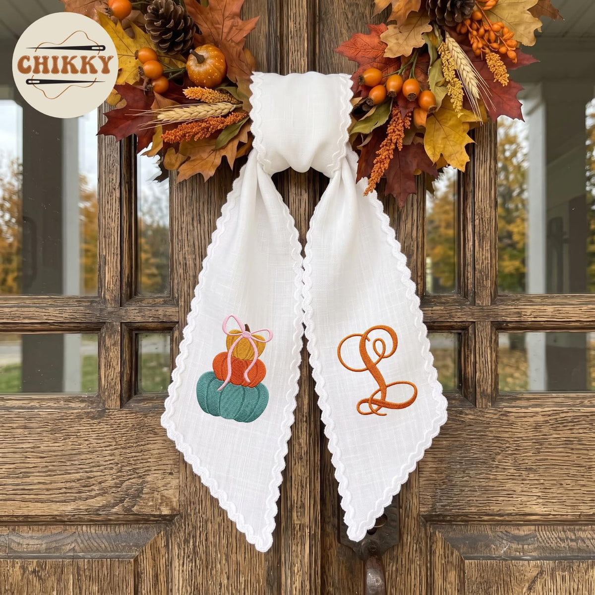 Autumn Personalized Wreath Sash — image 2