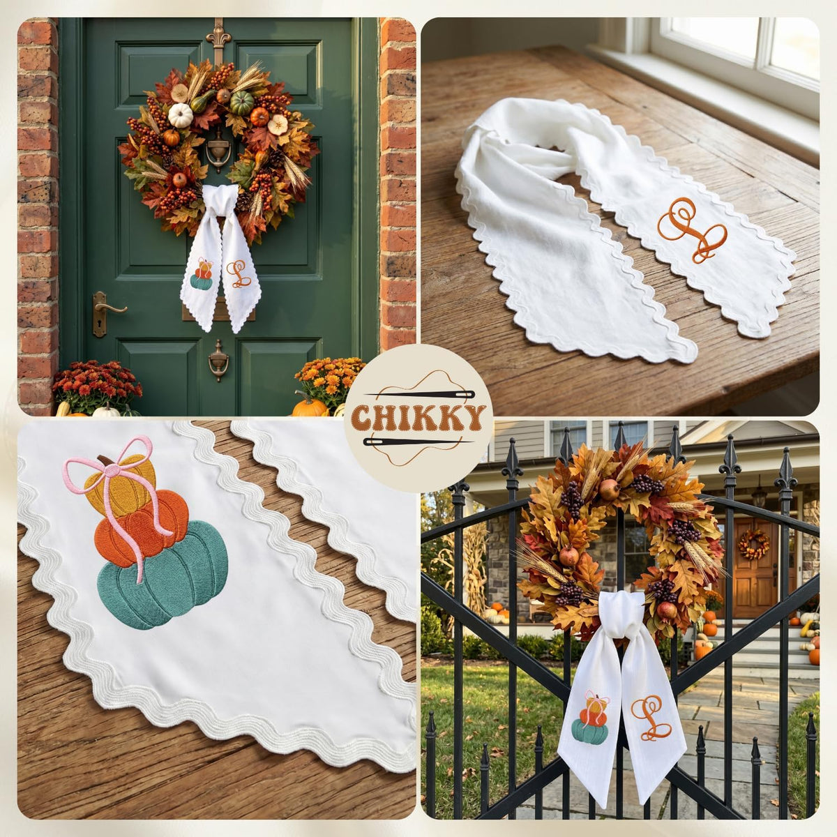 Autumn Personalized Wreath Sash — image 6