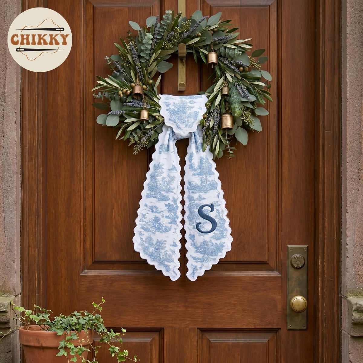 Christmas Personalized Wreath Sash — image 4