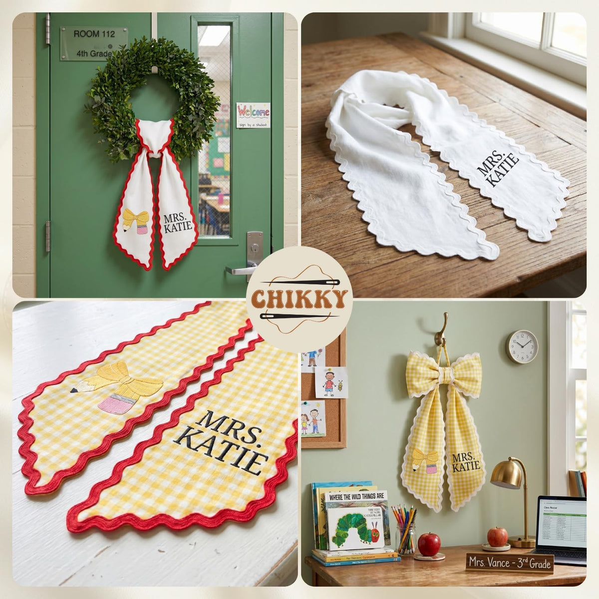 Monogram Personalized Wreath Sash — image 6