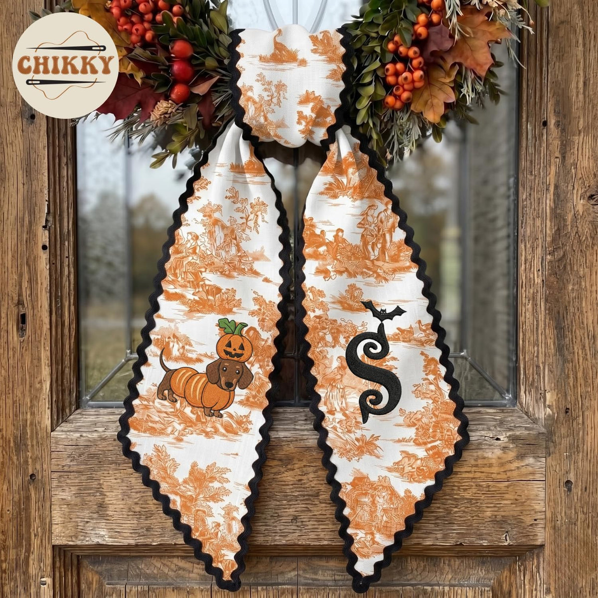 Halloween Personalized Wreath Sash — image 6