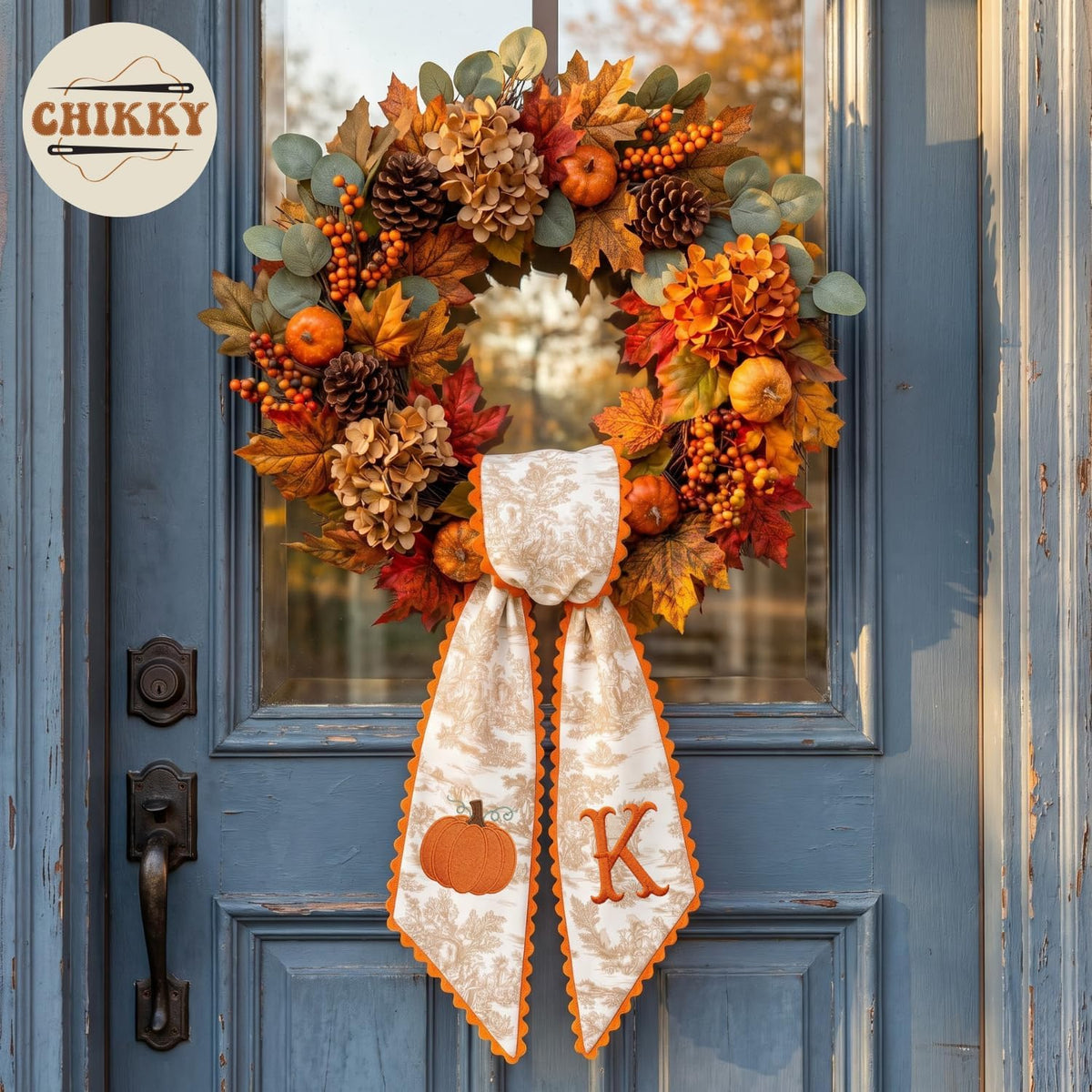 Autumn Personalized Wreath Sash — image 2