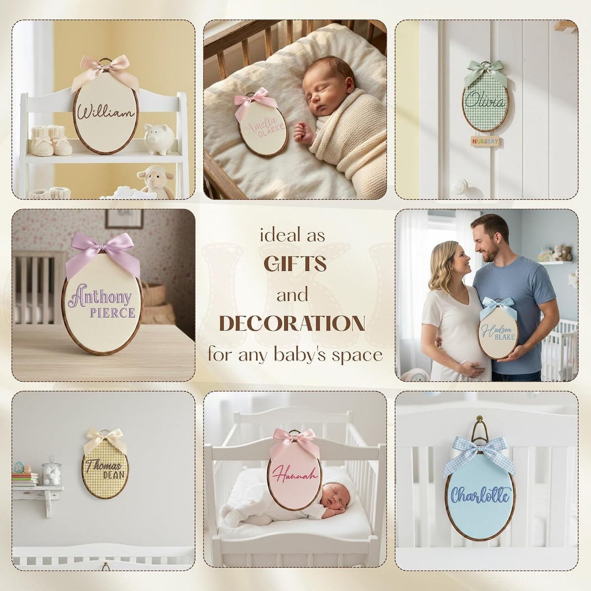 Personalized Embroidered Baby Name Hoop — 4 — image 7