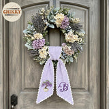 Monogram Personalized Wreath Sash — 2 - Lavender Bonsai — image 4