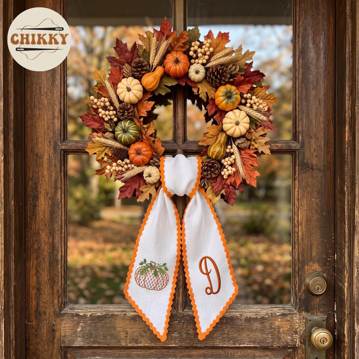 Autumn Personalized Wreath Sash — image 4
