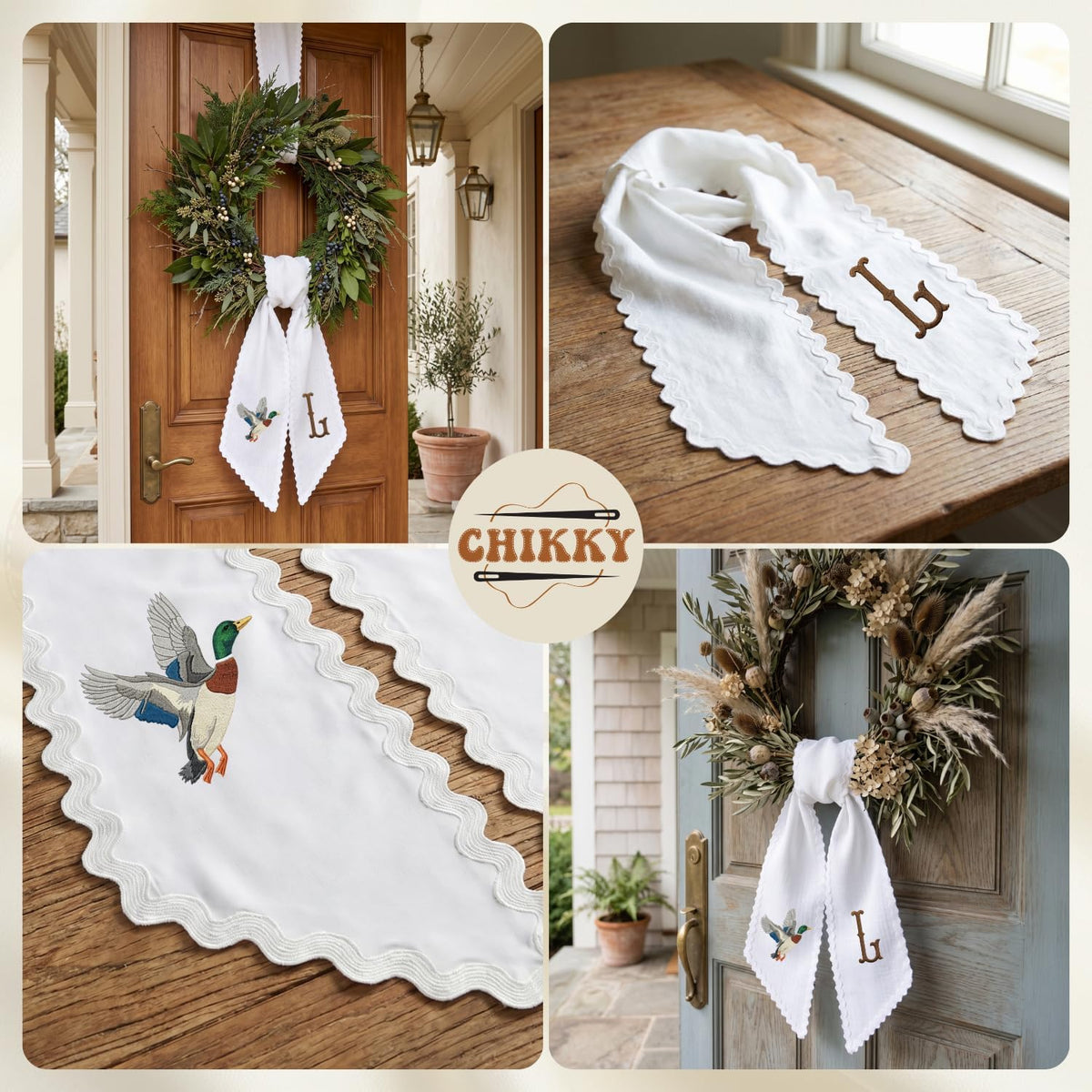 Christmas Personalized Wreath Sash — 27 — image 6