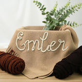 Personalized Knit Baby Blanket — 1 — image 7