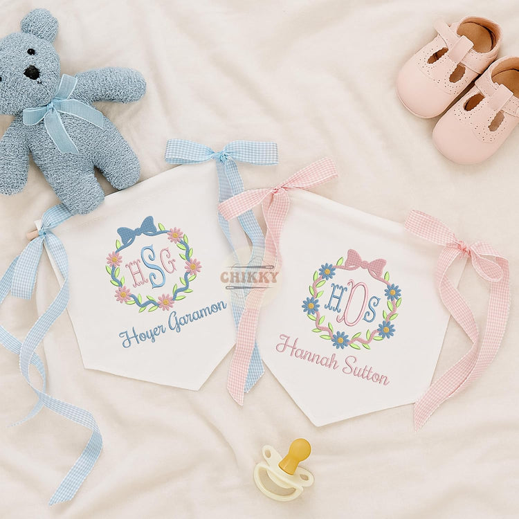 Personalized Embroidered Baby Name Banner — 1 — image 2