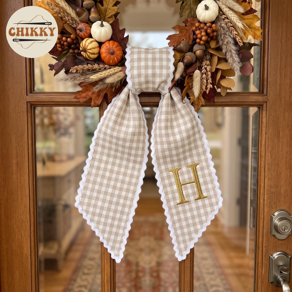Autumn Personalized Wreath Sash — image 4