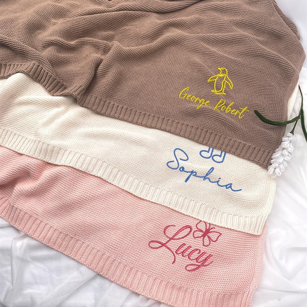 Personalized Knit Baby Blanket — 10 - Pattern — image 3