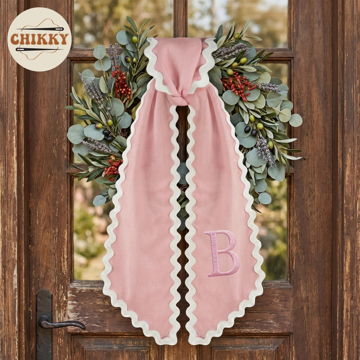 Christmas Personalized Wreath Sash — image 5
