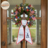 Patriotic Personalized Wreath Sash — 2 - American Flag — image 4