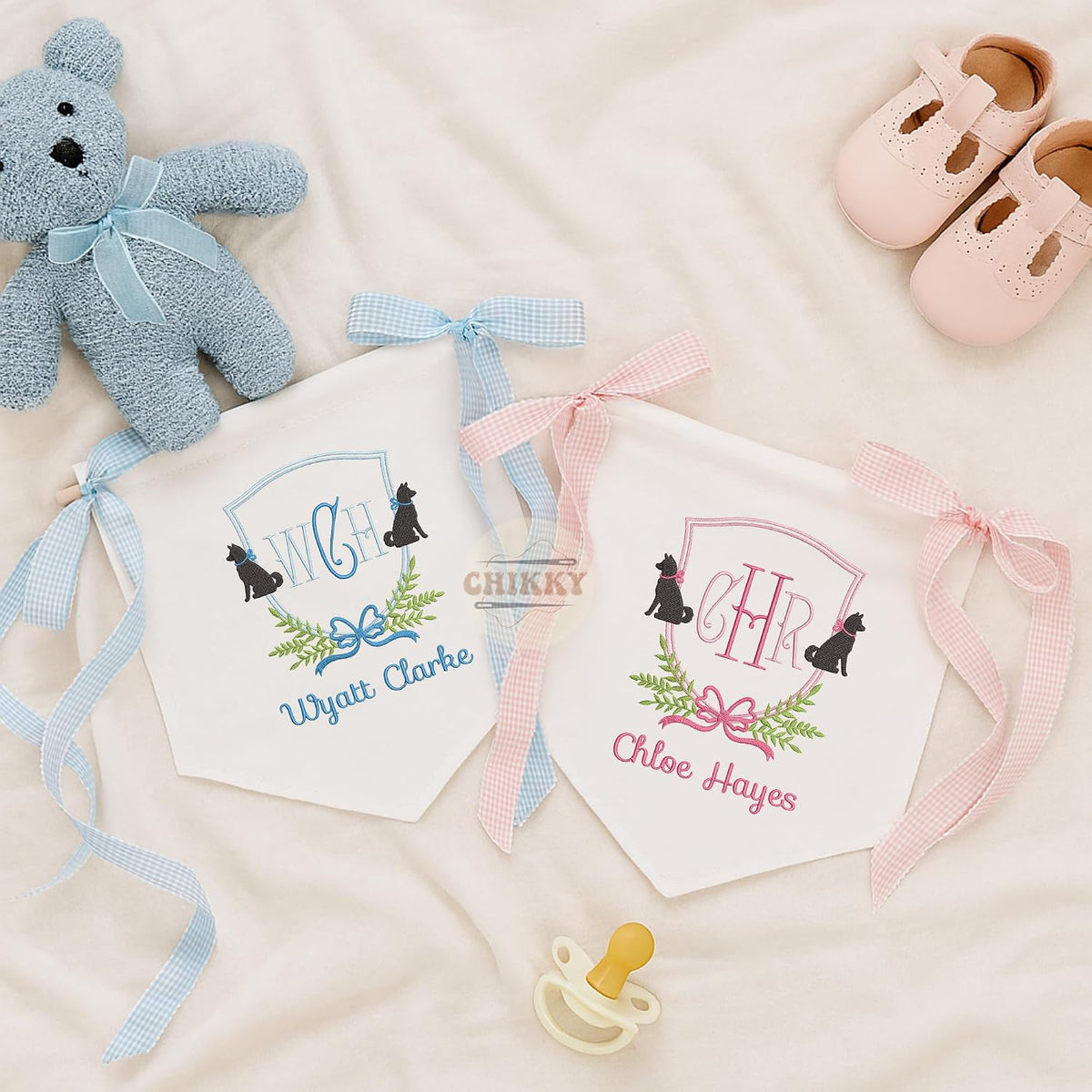 Personalized Embroidered Baby Name Banner — 12 — image 3