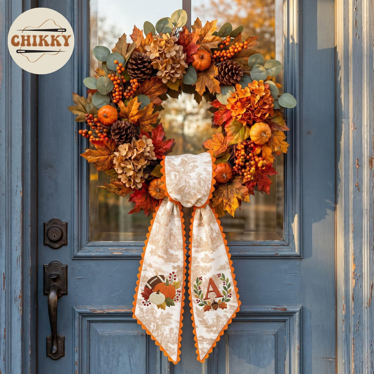 Halloween Personalized Wreath Sash — image 2