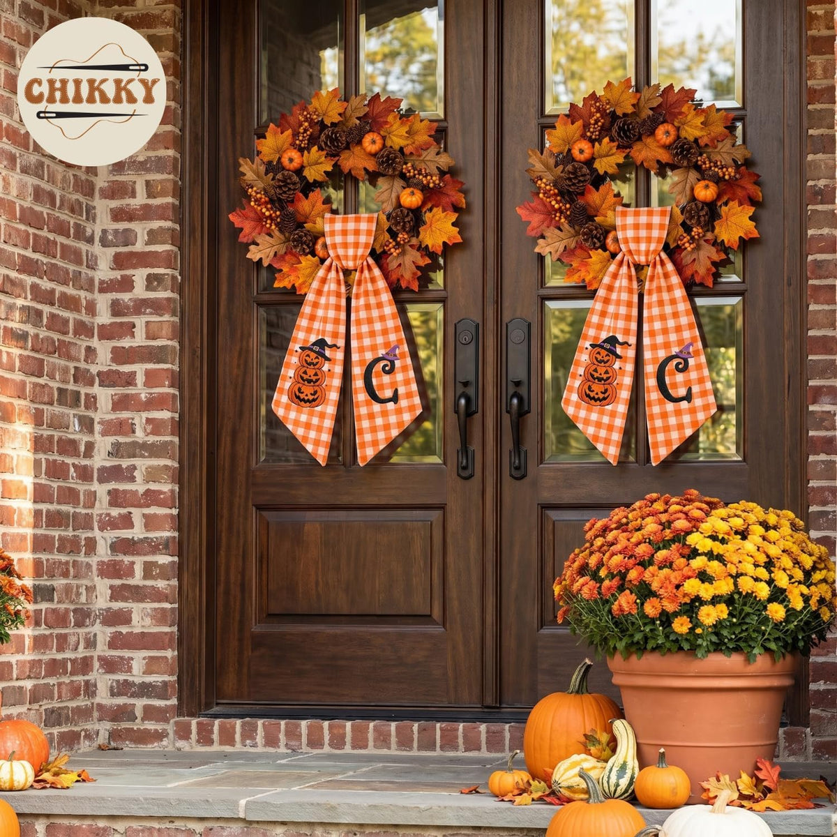 Halloween Personalized Wreath Sash — image 3