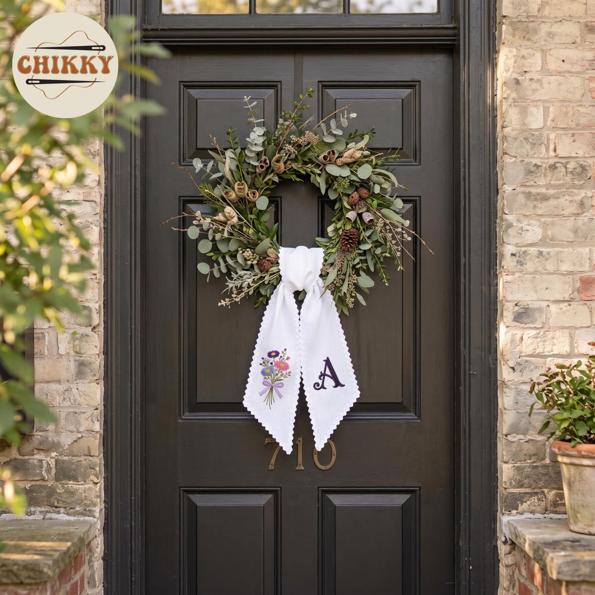 Christmas Personalized Wreath Sash — 25 — image 3