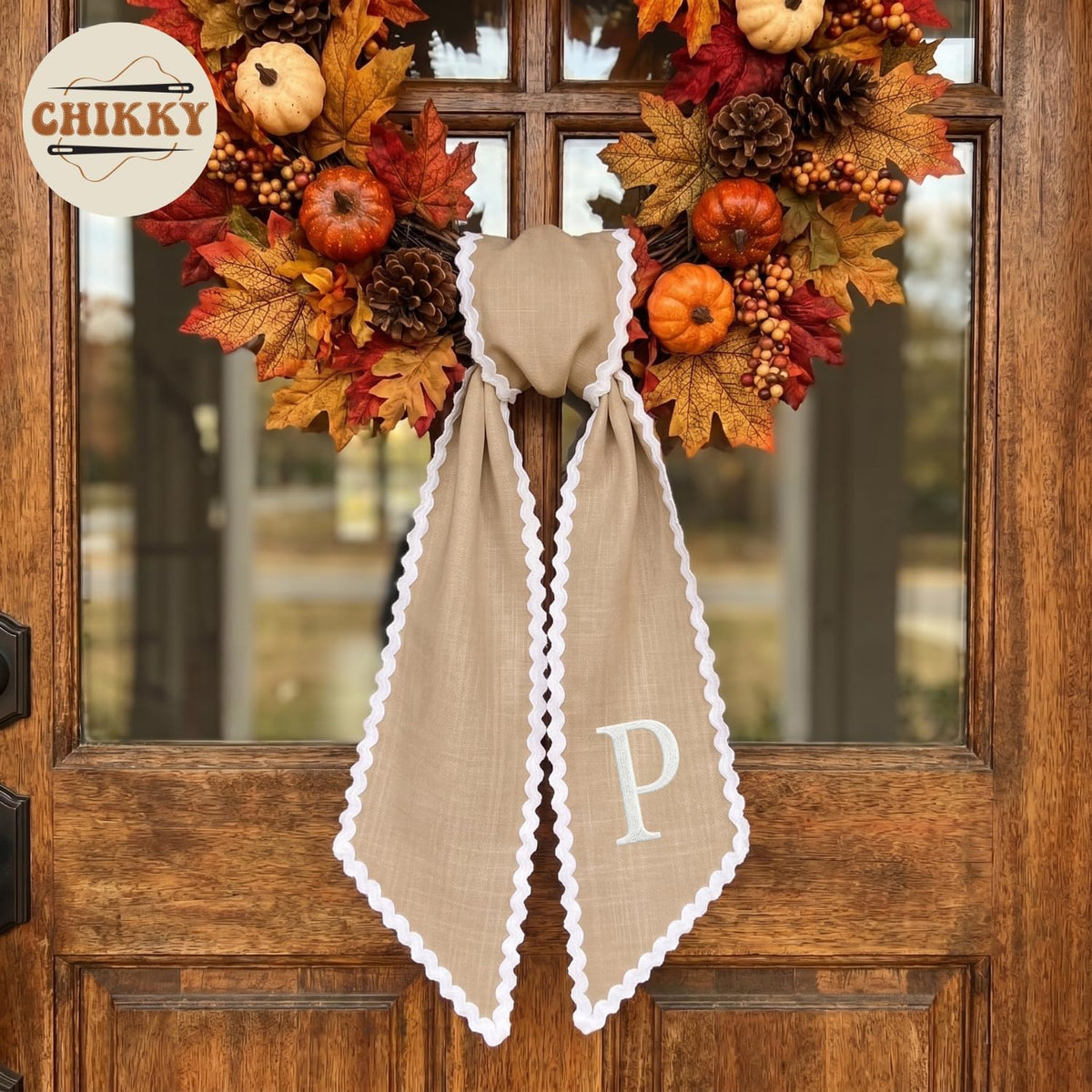 Autumn Personalized Wreath Sash — image 2
