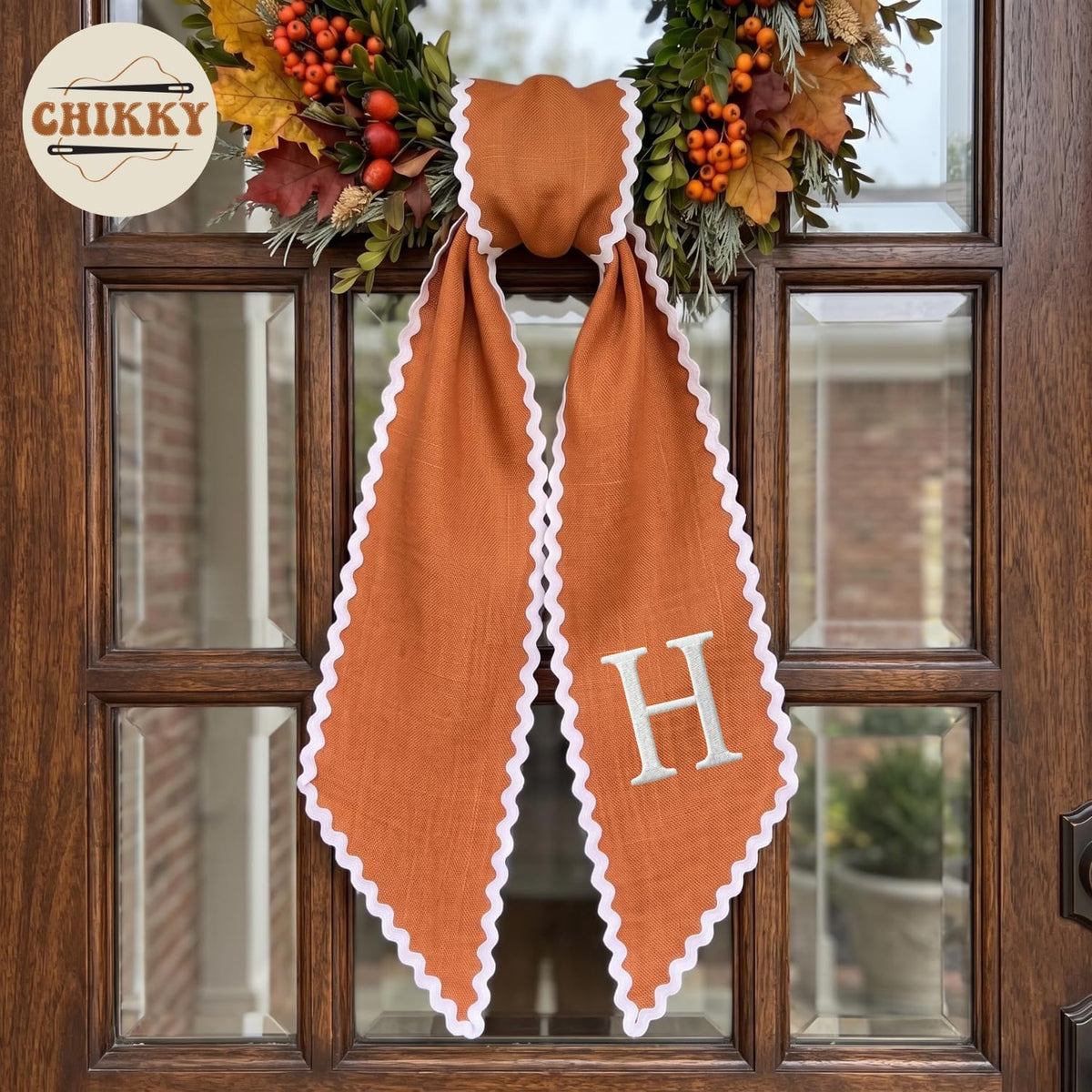 Halloween Personalized Wreath Sash — image 2