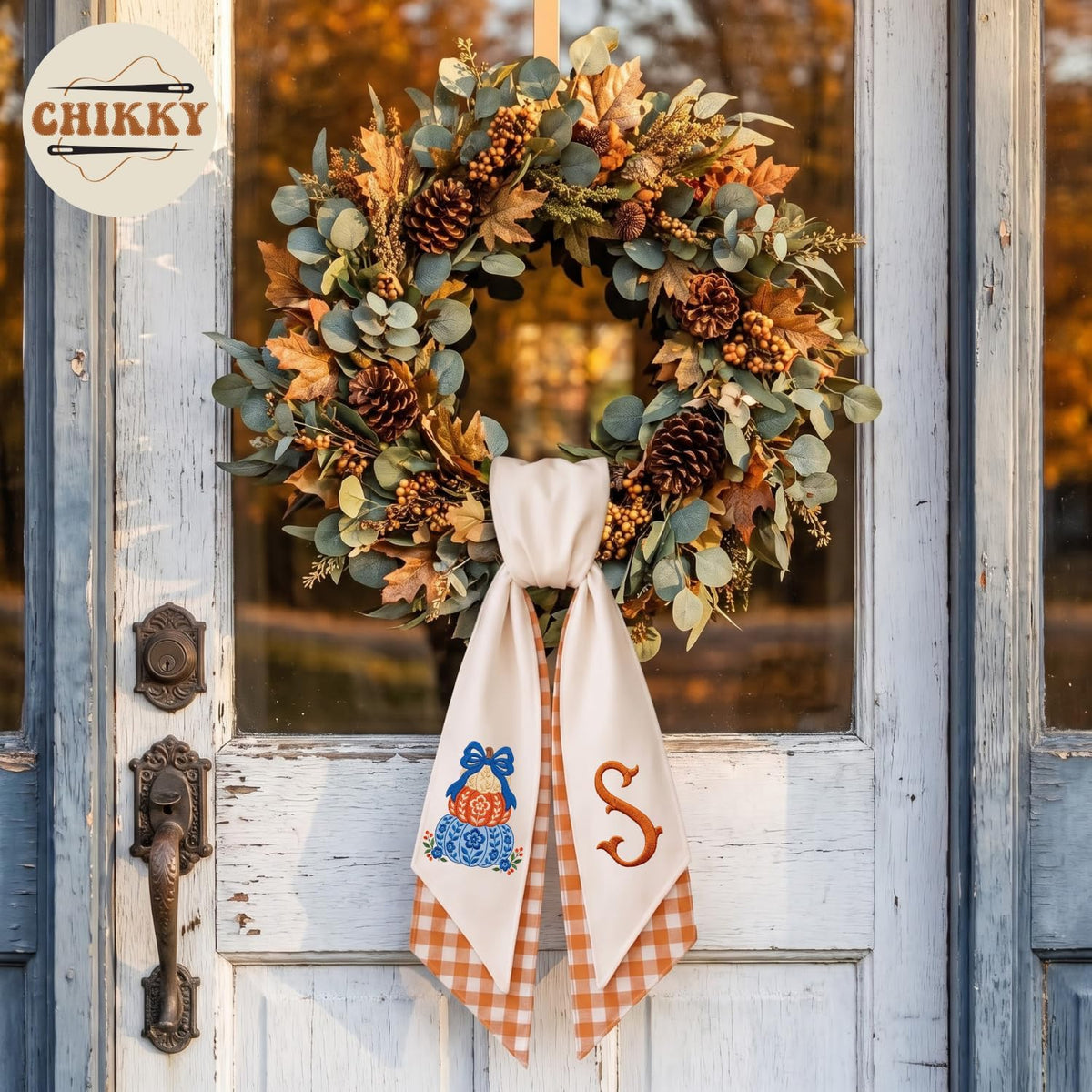 Halloween Personalized Wreath Sash — image 6