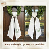 Monogram Personalized Wreath Sash — 6 - Initial — image 7
