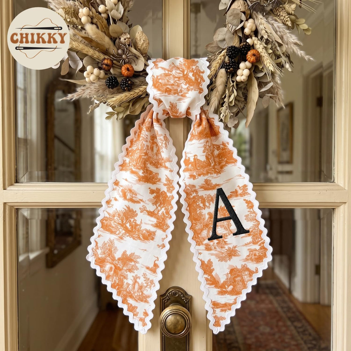 Halloween Personalized Wreath Sash — image 3