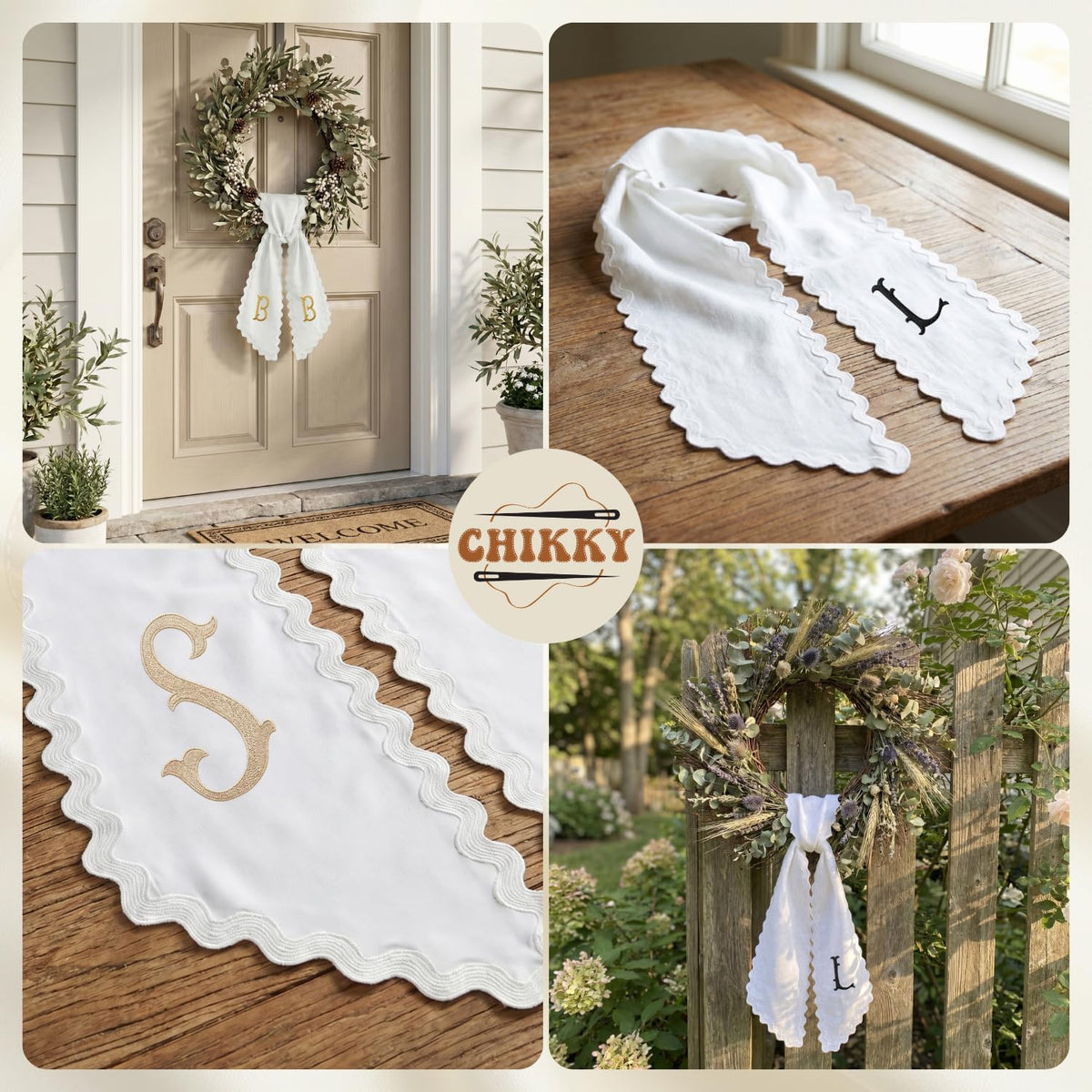 Halloween Personalized Wreath Sash — image 6